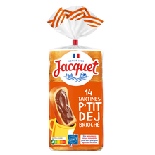 Pain de mie Tartine P'tit Déj(r) Brioché JACQUET - x14 - 410g