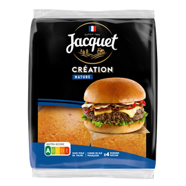 Pains Burger Création nature JACQUET - x4 - 260g