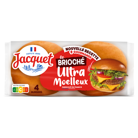 Burger ultra moëlleux brioche JACQUE 250G