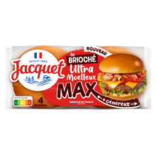 Burger ultra moelleux brioche max JACQUET 330g