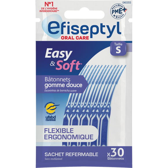Mini brossettes inter-dentaires easy & soft EFISEPTYL, x30