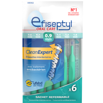 Brossettes clean expert 0,09mm.EFISEPTYL x6