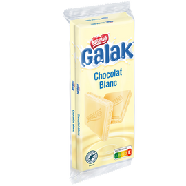 Chocolat blanc GALAK - 2 tablettes de 100g