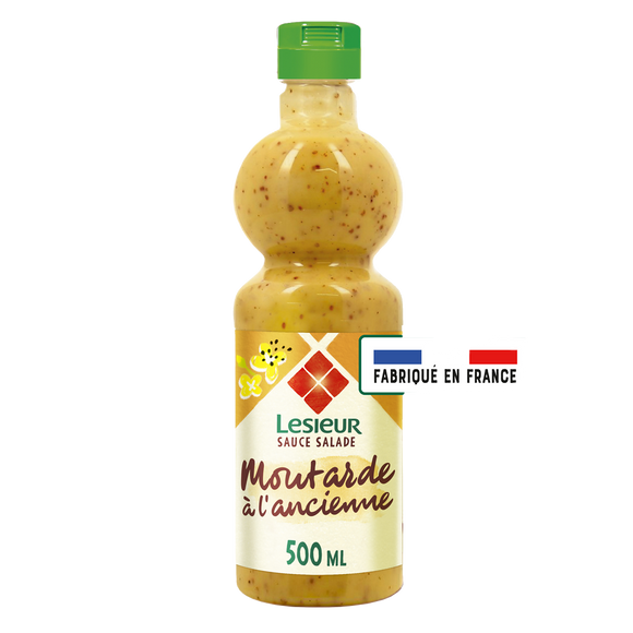 Vinaigrette Sauce salade extra légère moutarde à l'ancienne LESIEUR, 500ml