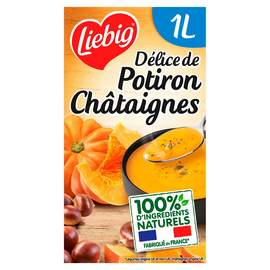 Soupe Délice potiron et châtaignes LIEBIG, brique de 1L