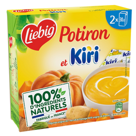 Potage Doux Plaisirs de potiron au kiri LIEBIG, 2 briques de 30cl