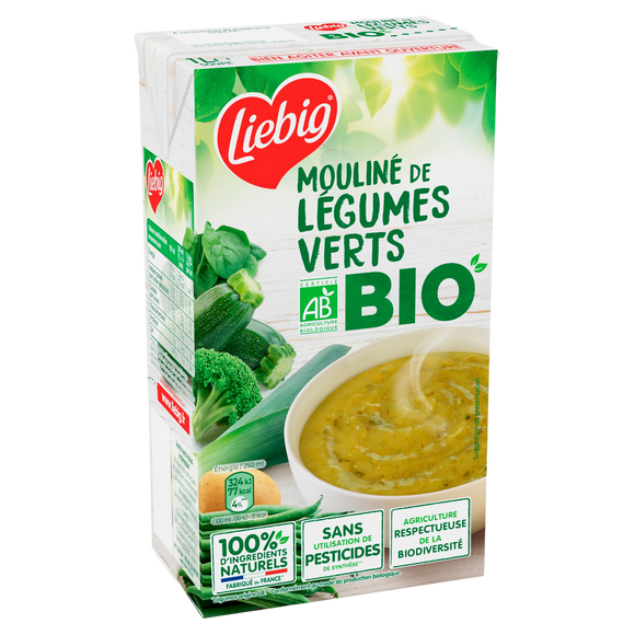 Soupe mouliné de légumes verts bio LIEBIG, 1l