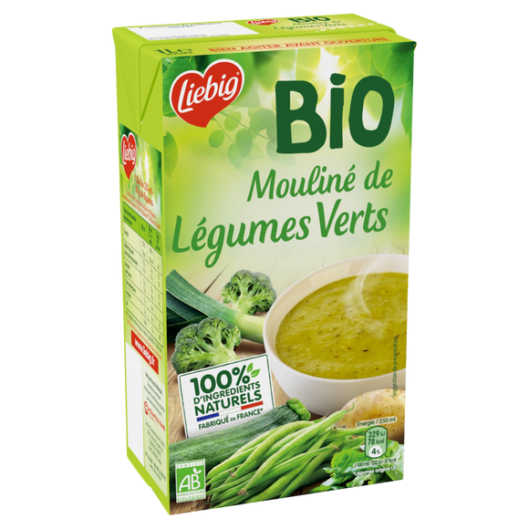 Soupe mouliné de légumes verts bio LIEBIG, 1l