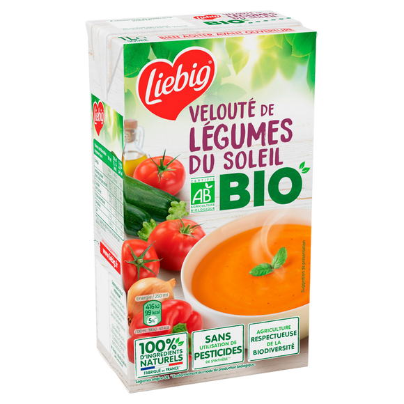 Soupe velouté de légumes du soleil bio LIEBIG, 1litre
