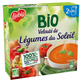 Velouté bio de légumes du soleil LIEBIG, 2 briques de 30cl