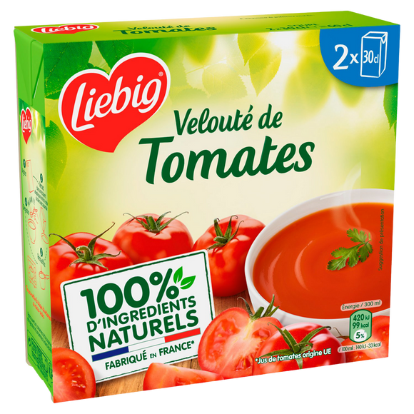 Soupe Pur'Soup velouté de tomates française LIEBIG 2x30cl