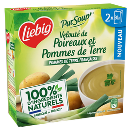 Soupe Pur'Soup velouté de poireaux pdt française LIEBIG 2x30cl