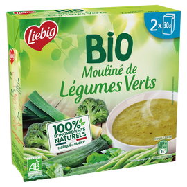 Soupe moulinée légumes verts bio LIEBIG 2x30cl