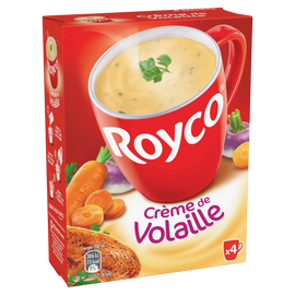 Soupe Crème de volaille ROYCO, Etui de 4 Sachets pour 80cl