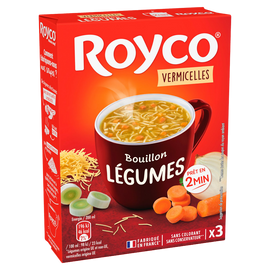 Bouillon Minute Soup de légumes & vermicelles ROYCO, 38g, 60cl