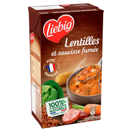 Liebig Lentilles et saucisse fumée 1 L