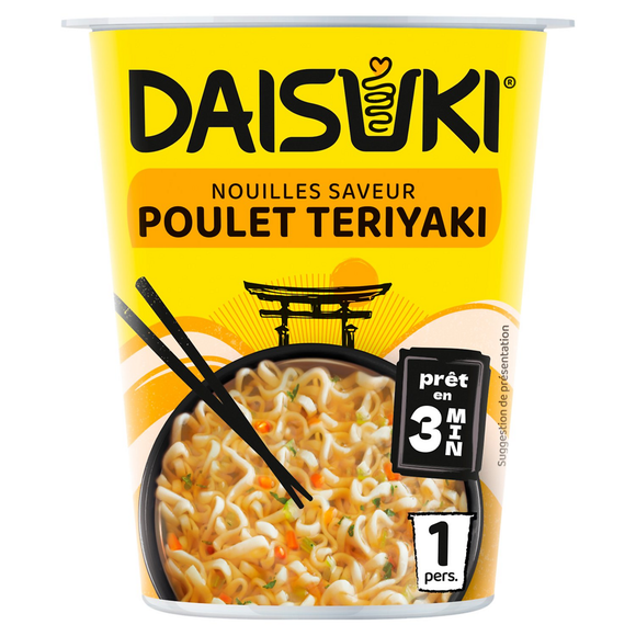 Nouilles Instantanée Daisuki saveur poulet teriyaki 60g