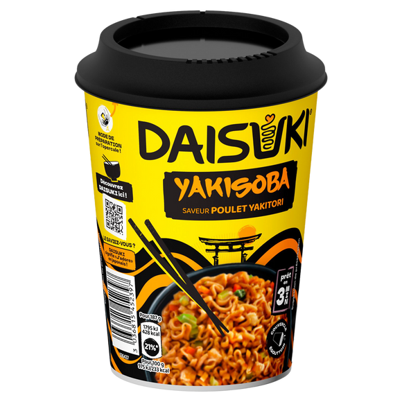 Nouilles instantanées saveur poulet yakitori DAISUKI 93g