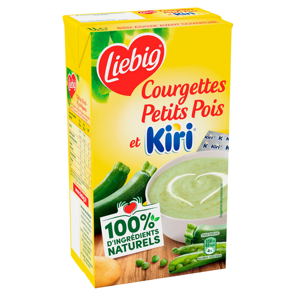 Soupe de courgettes petits pois et kiri LIEBIG 1l