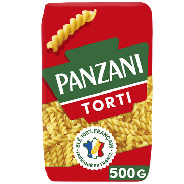 Pâtes TORTI blé Français PANZANI - 500g