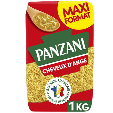 Pâtes pour potage ou patisserie CHEVEUX D'ANGE blé Français PANZANI -1kg