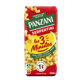 Pâtes SERPENTINI 3 minutes PANZANI - 500G