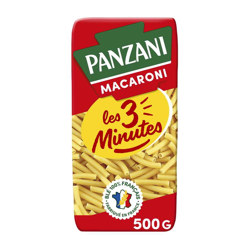 Pâtes MACARONI 3 minutes PANZANI - 500g