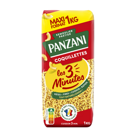 Pâtes COQUILLETTES 3 minutes PANZANI - 1kg