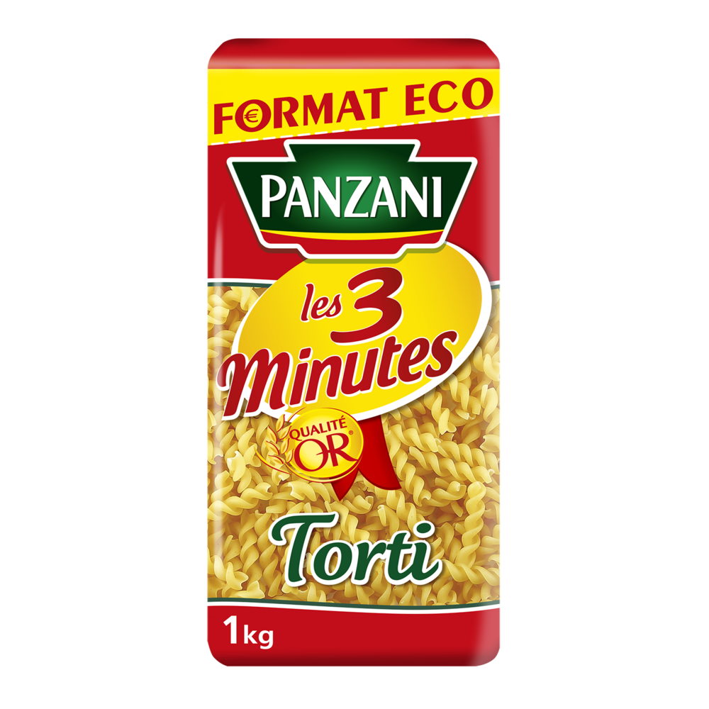 Pâtes TORTI 3 minutes PANZANI - 1kg