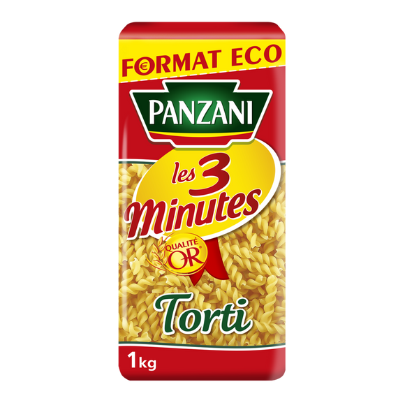 Pâtes TORTI 3 minutes PANZANI - 1kg