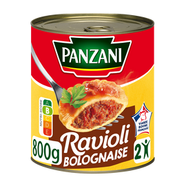 Raviolis à la sauce bolognaise PANZANI, boîte de 800g