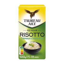 Riz pour risotto crémeux & savoureux 15-18mn TAUREAU AILE, 500g