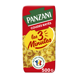 Pâtes COUDES RAYES 3 minutes PANZANI - 500g