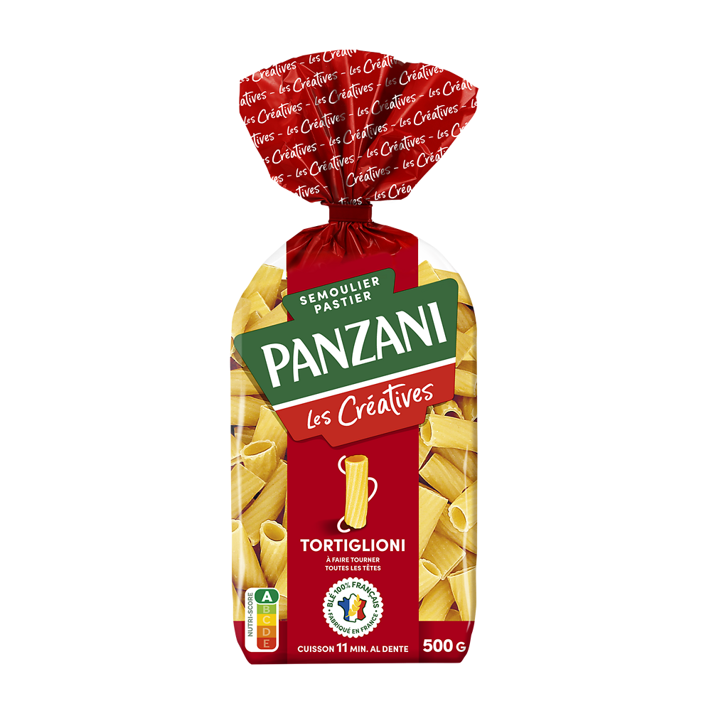 Pâtes TORTIGLIONI Créatives PANZANI - 500g
