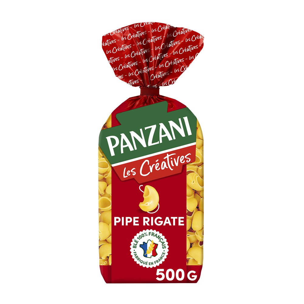 Pâtes PIPE RIGATE Créatives PANZANI - 500g
