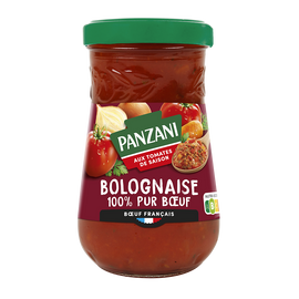 Sauce Bolognaise 100% pur boeuf PANZANI - 200g