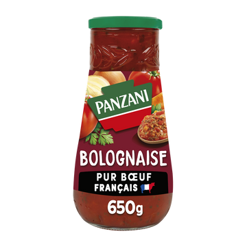 Sauce Bolognaise 100% pur boeuf PANZANI - 650g