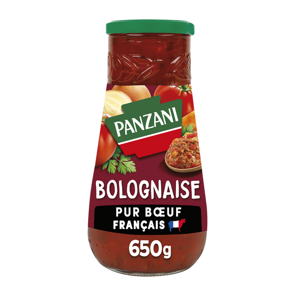 Sauce Bolognaise 100% pur boeuf PANZANI - 650g