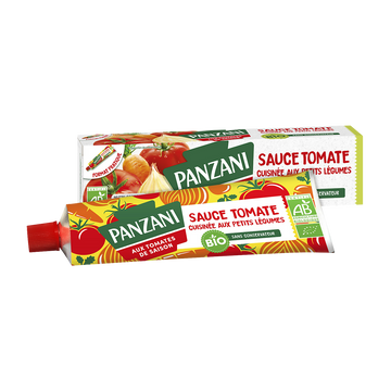 Sauce Tube Tomates cuisinées aux petits légumes BIO PANZANI - 180g