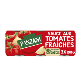Sauce tomates fraîches PANZANI - 3x190g