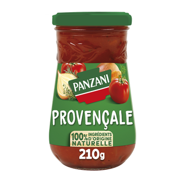 Sauce Tomate Provençale 100% ingrédients d'origine naturelle PANZANI -210g