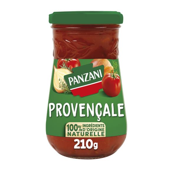 Sauce Tomate Provençale 100% ingrédients d'origine naturelle PANZANI -210g