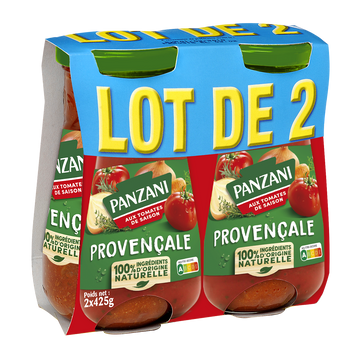 Sauce provençale PANZANI pot en verre 425g x2