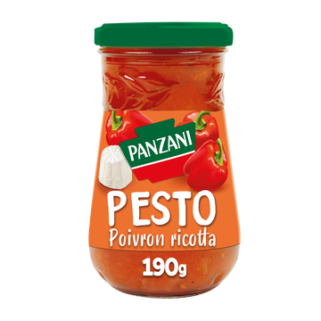 Sauce Pesto poivron ricotta et tomate d'Italie PANZANI - 190g