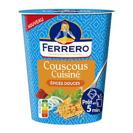 Couscous cuisiné épices douces FERRERO - Cup 80g