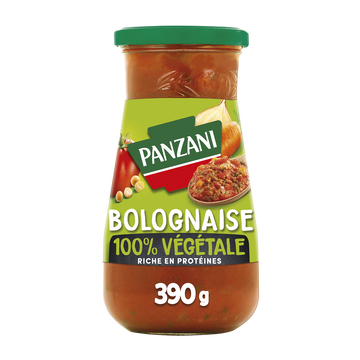 Sauce Bolognaise Végétale aux protéines de pois PANZANI - 390g