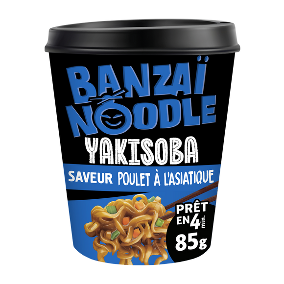 Yakisoba saveur poulet BANZAI NOODLE 85g