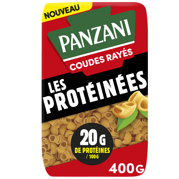 Coudes rayés protéinés PANZANI 400g