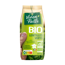 Lentilles vertes BIO VIVIEN PAILLE, étui de 500g