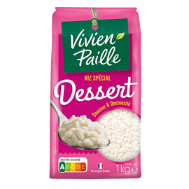 Riz rond blanc spécial dessert VIVIEN PAILLE, 1kg